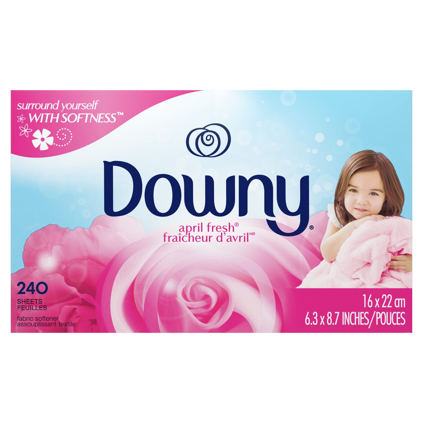 Downy Fabric Softener Dryer Sheets, April Fresh, 240 Ct