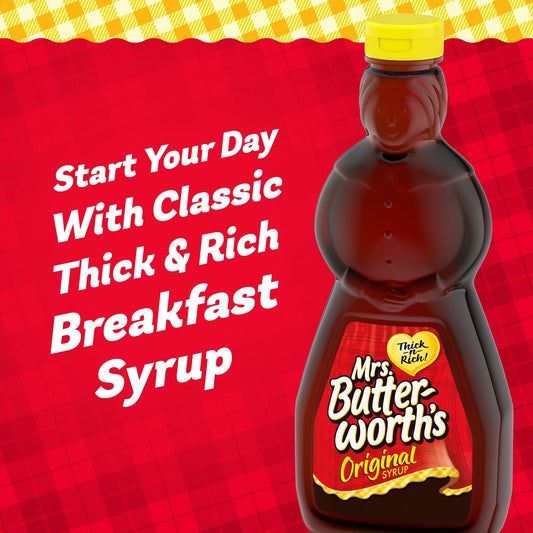 Mrs. Butterworth's Original Thick N Rich Pancake Syrup 24 Fl Oz. Bottle