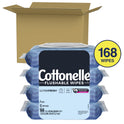 Cottonelle Ultra Fresh Flushable Wipes, 4 Flip-Top Packs, 42 Wipes per Pack (168 Total)