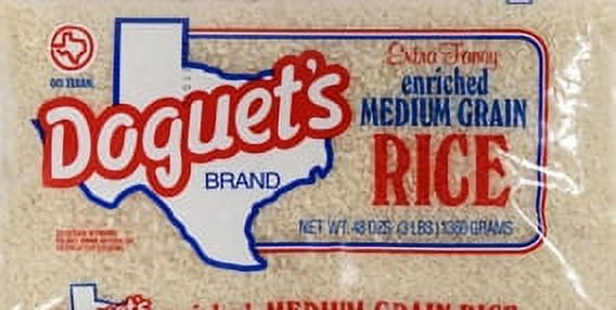 Doguet's Extra Fancy Enriched Medium Grain Rice, 48 oz