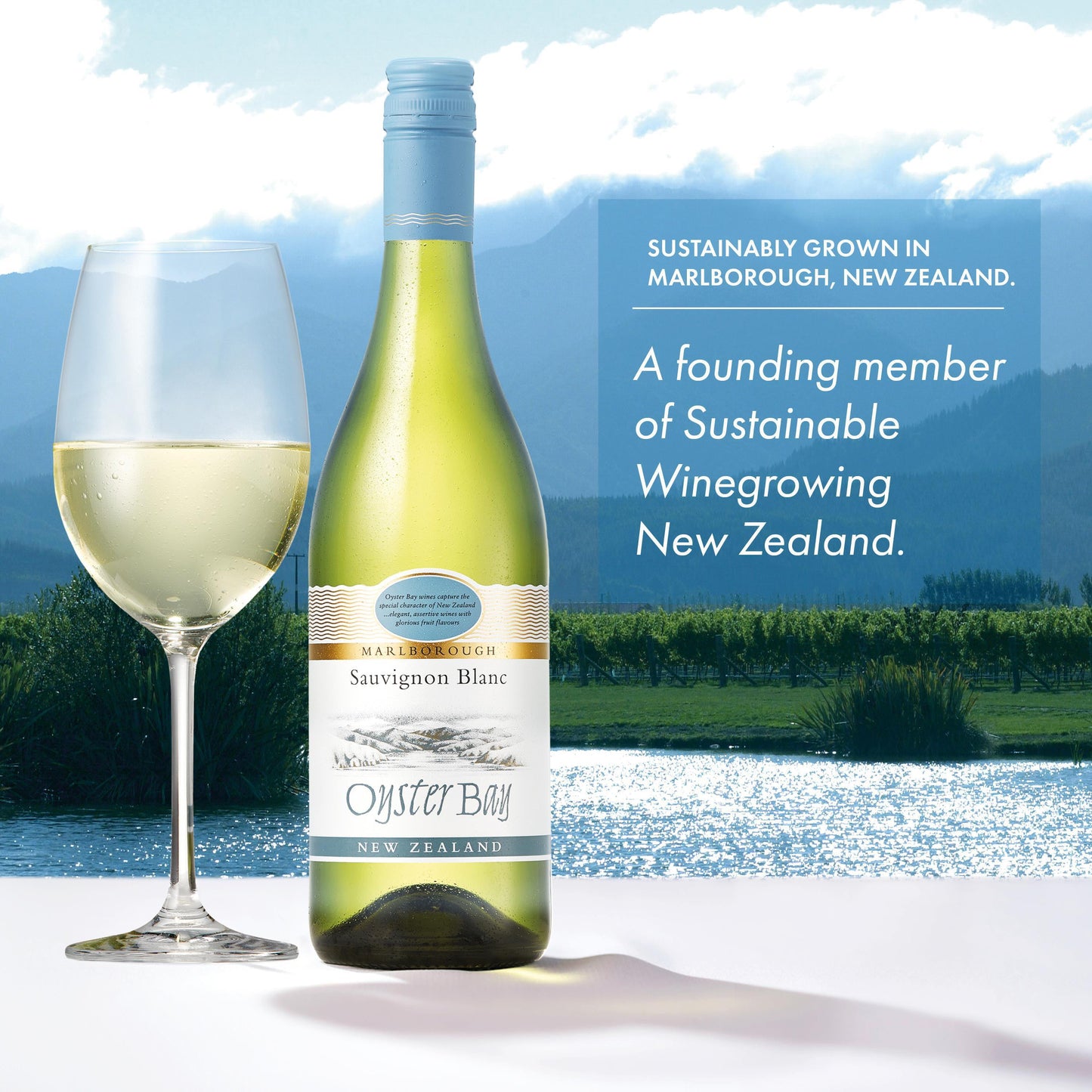 Oyster Bay Sauvignon Blanc White Wine, 750ml