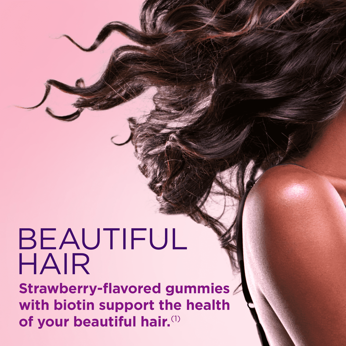 Nature's Bounty Hair, Skin and Nails Strawberry Gummies, 2500mcg Biotin, 180 Ct.