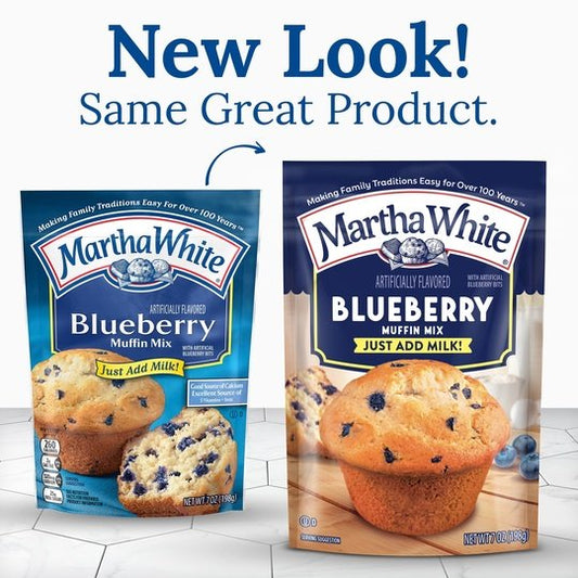 Martha White Blueberry Muffin Mix, 7 oz Bag