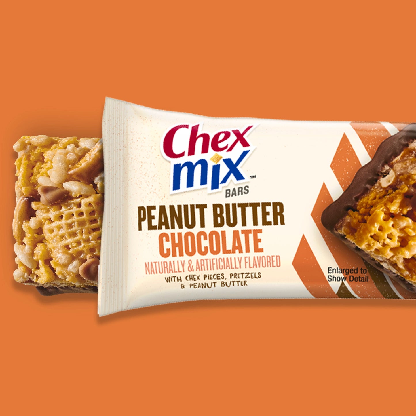 Chex Mix Peanut Butter Chocolate Treat Bar, Value Pack, 12 Bars