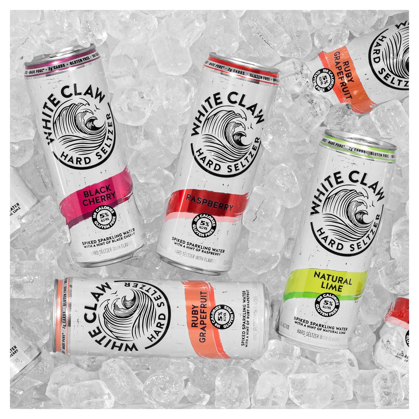 White Claw Hard Seltzer, Variety Pack No. 1, 12 Pack, 12 fl oz Cans