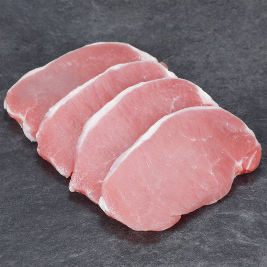 Pork Center Cut Loin Chops Boneless, 0.9 - 2.01 lb Tray