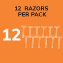 BIC Sensitive Shaver Men's Disposable Razor, Single Blade, Comfortable Smooth Shave, 12-Count