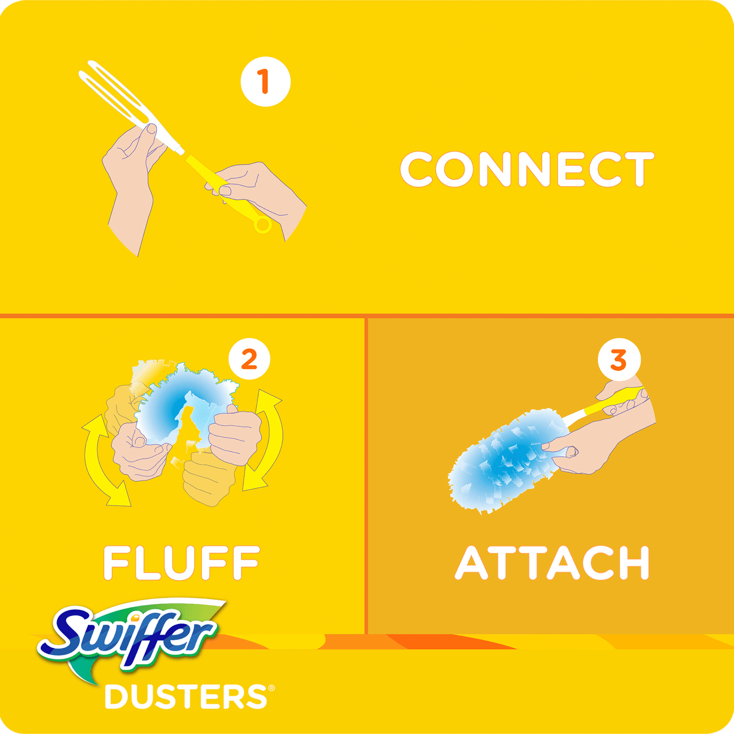 Swiffer Duster Short Handle Starter Kit (1 Handle, 5 Dusters)