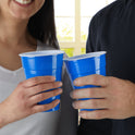 Hefty Party On Disposable Plastic Cups, Blue, 18 Ounce, 120 Count