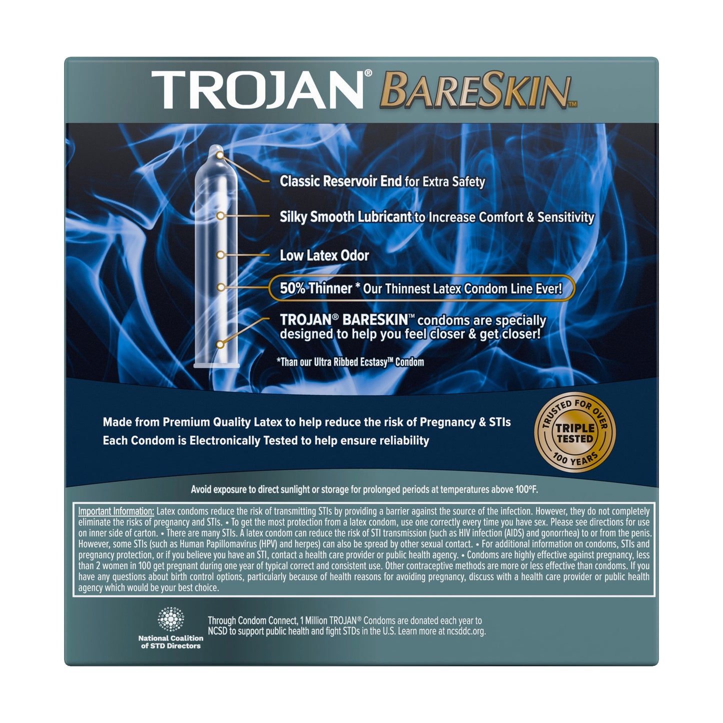 TROJAN BareSkin Lubricated Thin Condoms, 24 Count Value Pack