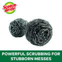 Scotch-Brite Stainless Steel Scrubbers, 3 Scrubbers