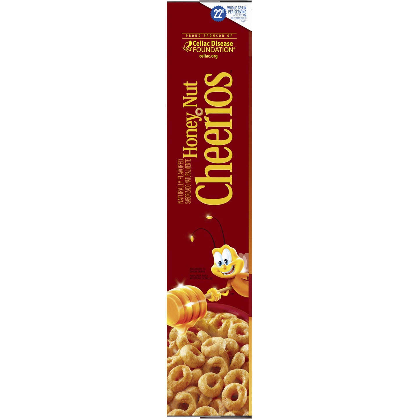 Honey Nut Cheerios Heart Healthy Gluten Free Breakfast Cereal, Family Size, 18.8oz