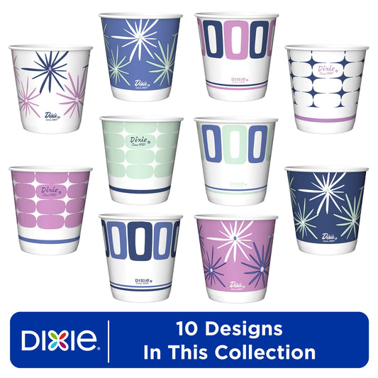 Dixie Disposable Paper Bath Cup, Print, 3 oz, 200 count