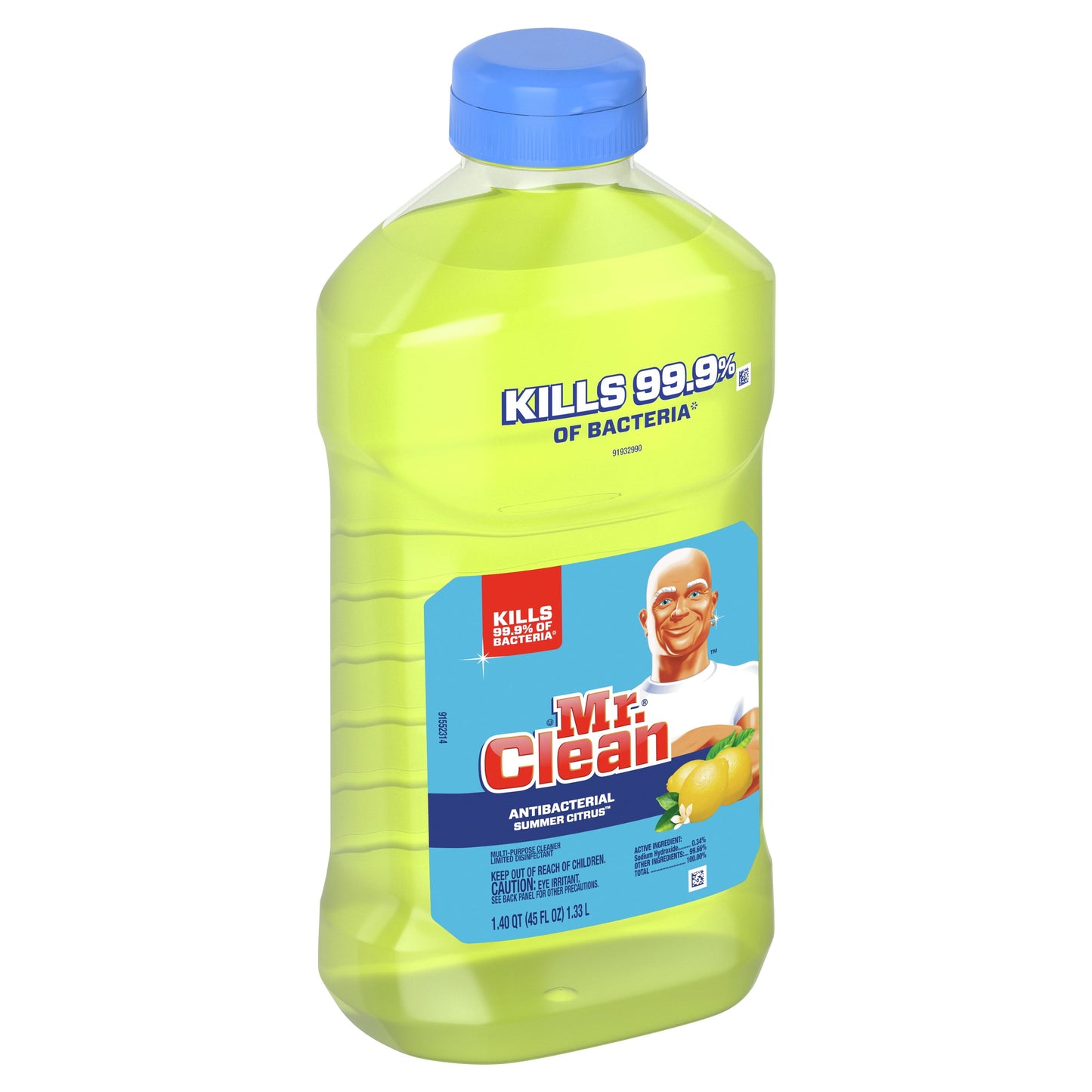 Mr. Clean Antibacterial All Purpose Multi-Surface Cleaner, Summer Citrus, 45 fl oz