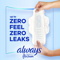 Always Infinity Feminine Pads with wings, Size 2, Heavy Absorbency, unscented, 46 Ct