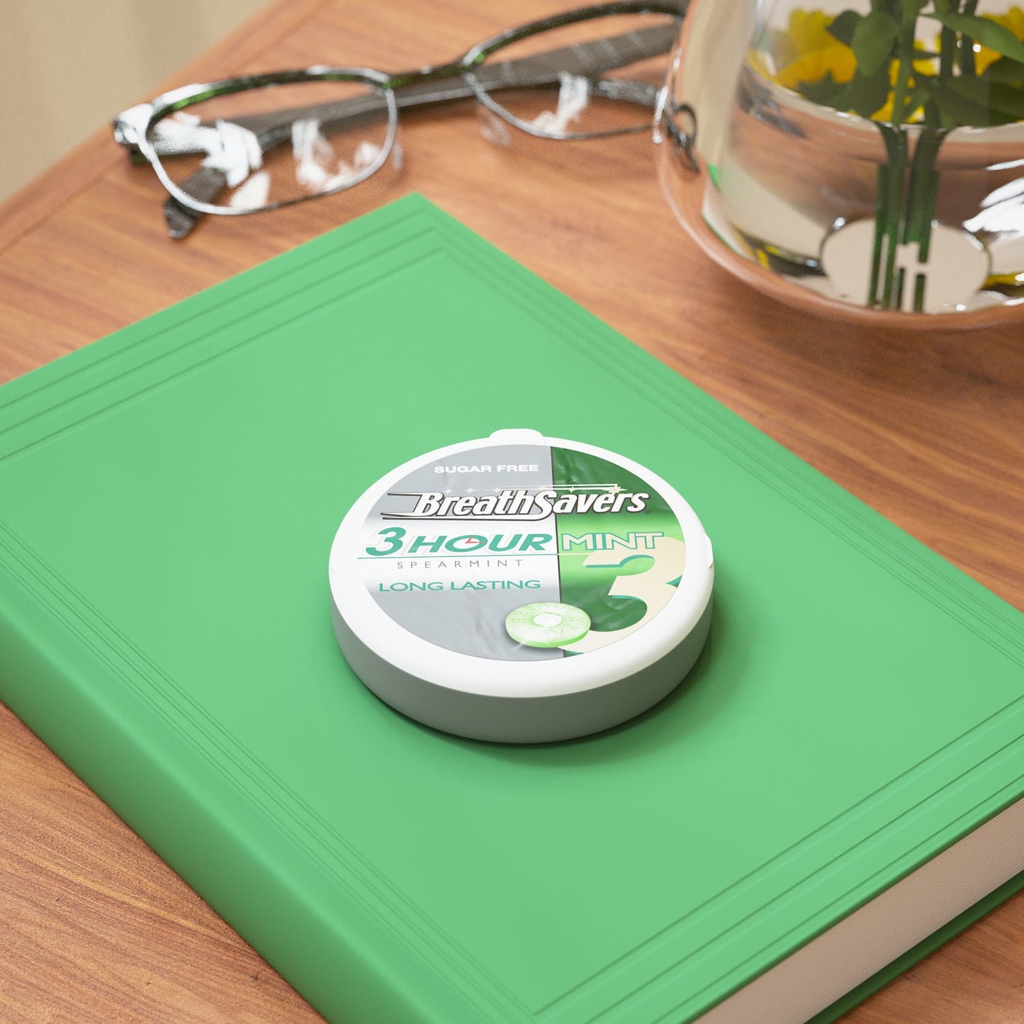 Breath Savers Spearmint Flavored Sugar Free Breath Mints, Tin 1.27 oz
