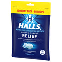 HALLS Relief Mentho-Lyptus Cough Drops, Economy Pack, 80 Drops