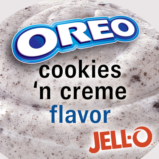 Jell-O Oreo Cookies 'n Creme Instant Pudding & Pie Filling Mix, 4.2 oz Box