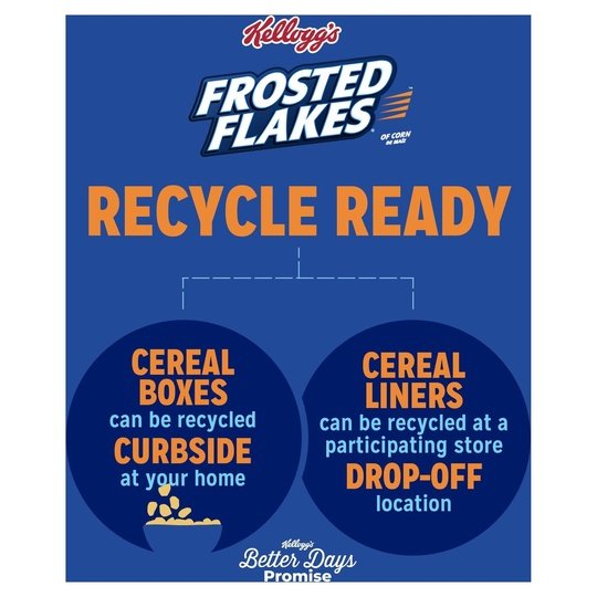 Kellogg's Frosted Flakes Strawberry Milkshake Breakfast Cereal, Family Size, 20.1 oz Box