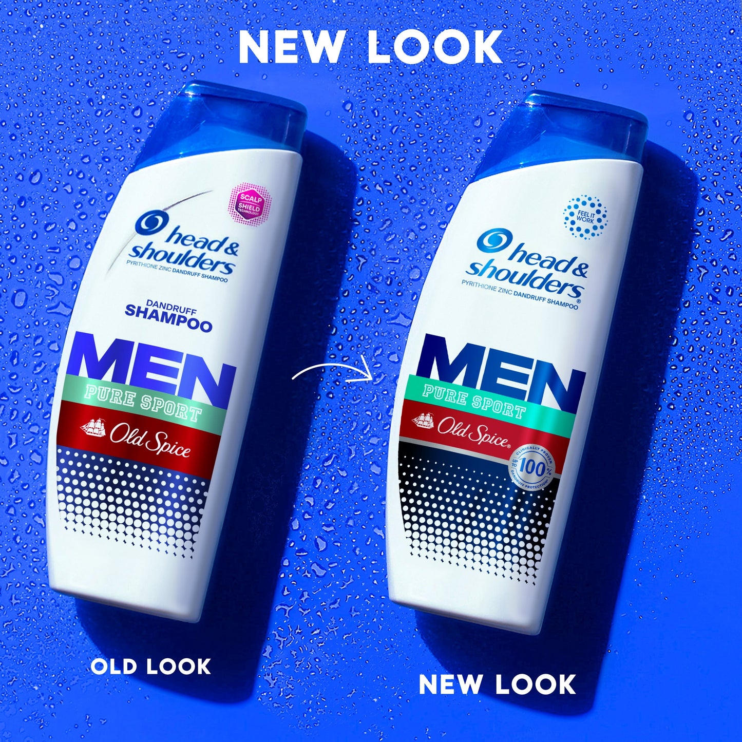 Head & Shoulders Mens Dandruff Shampoo, Old Spice Pure Sport, 20.7 oz