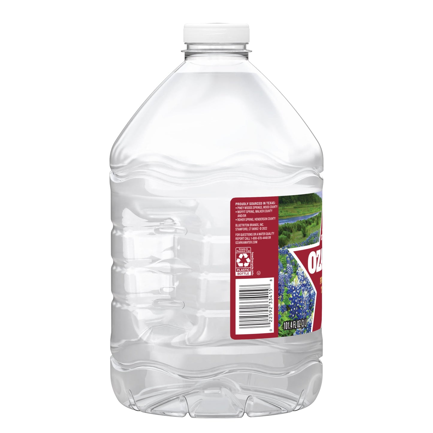 OZARKA Brand 100% Natural Spring Water, 101.4-ounce plastic jug