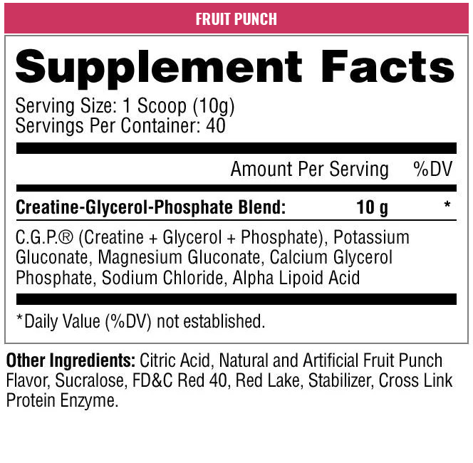 Metabolic Nutrition CGP 400 Grams (40 Servings)