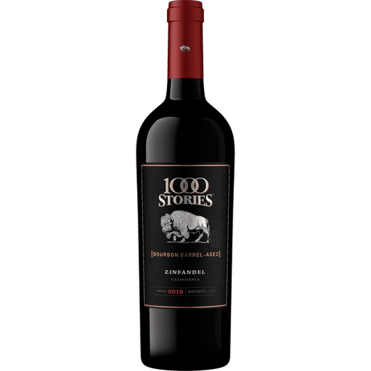 1000 Stories Zinfandel Red Wine, California, 15.5% ABV, 750ml Glass Bottle, 5-150ml Servings