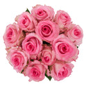 Fresh-Cut Solid Roses Flower Bunch, Minimum of 12 Stems, Colors Vary