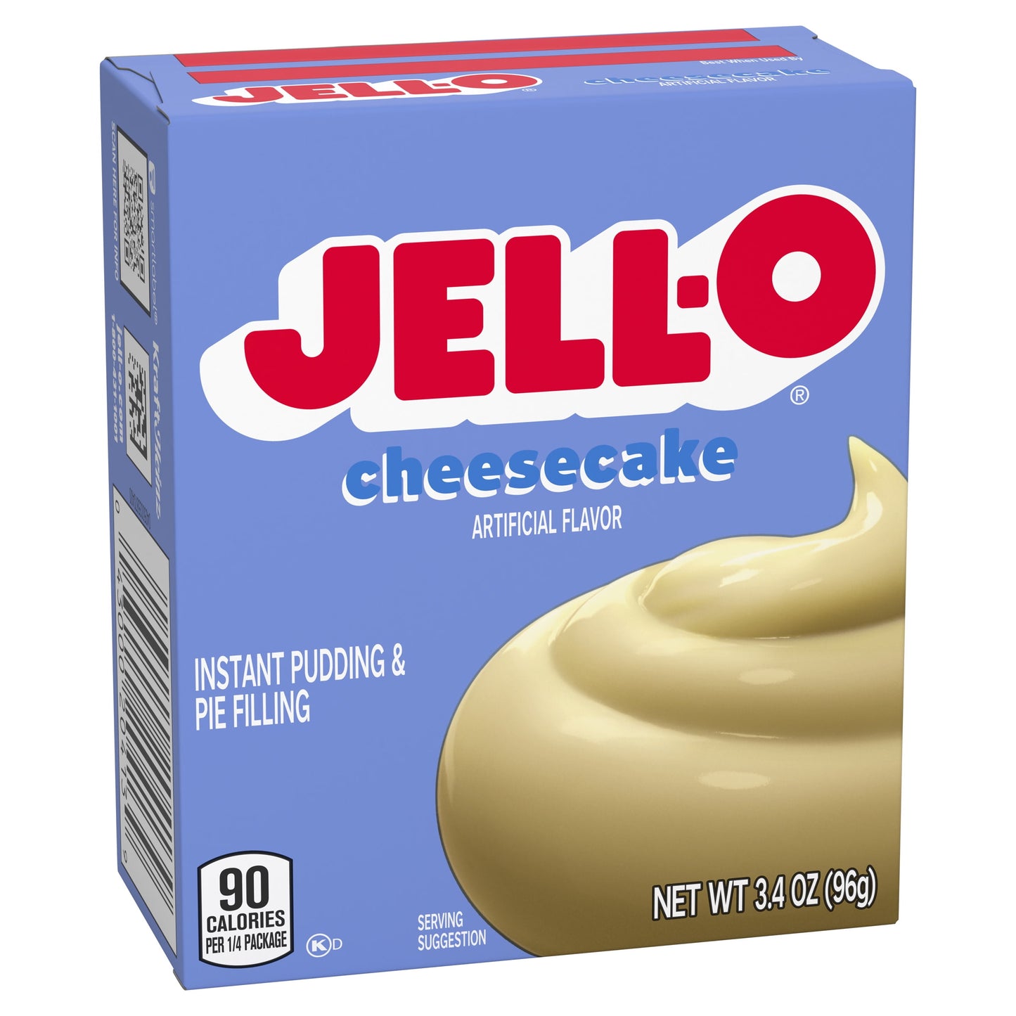 Jell-O Cheesecake Artificially Flavored Instant Pudding & Pie Filling Mix, 3.4 oz Box