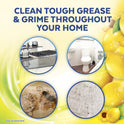 Lysol Multi-Surface Cleaner, Sanitizing and Disinfecting Pour, to Clean and Deodorize, Sparkling Lemon and Sunflower Essence, 90 Fl Oz.