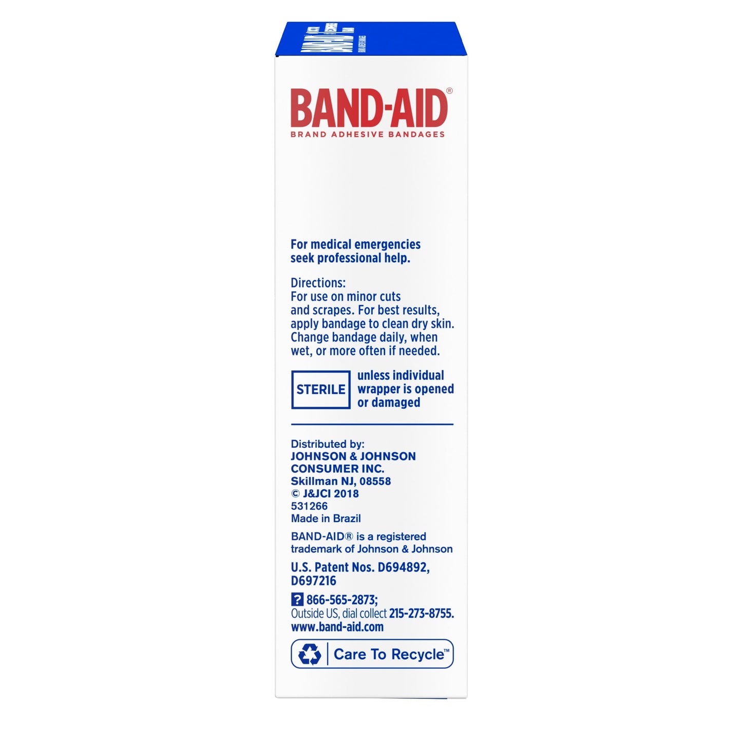 Band-Aid Brand Fabric Adhesive Bandages, Finger & Knuckle, 20 ct