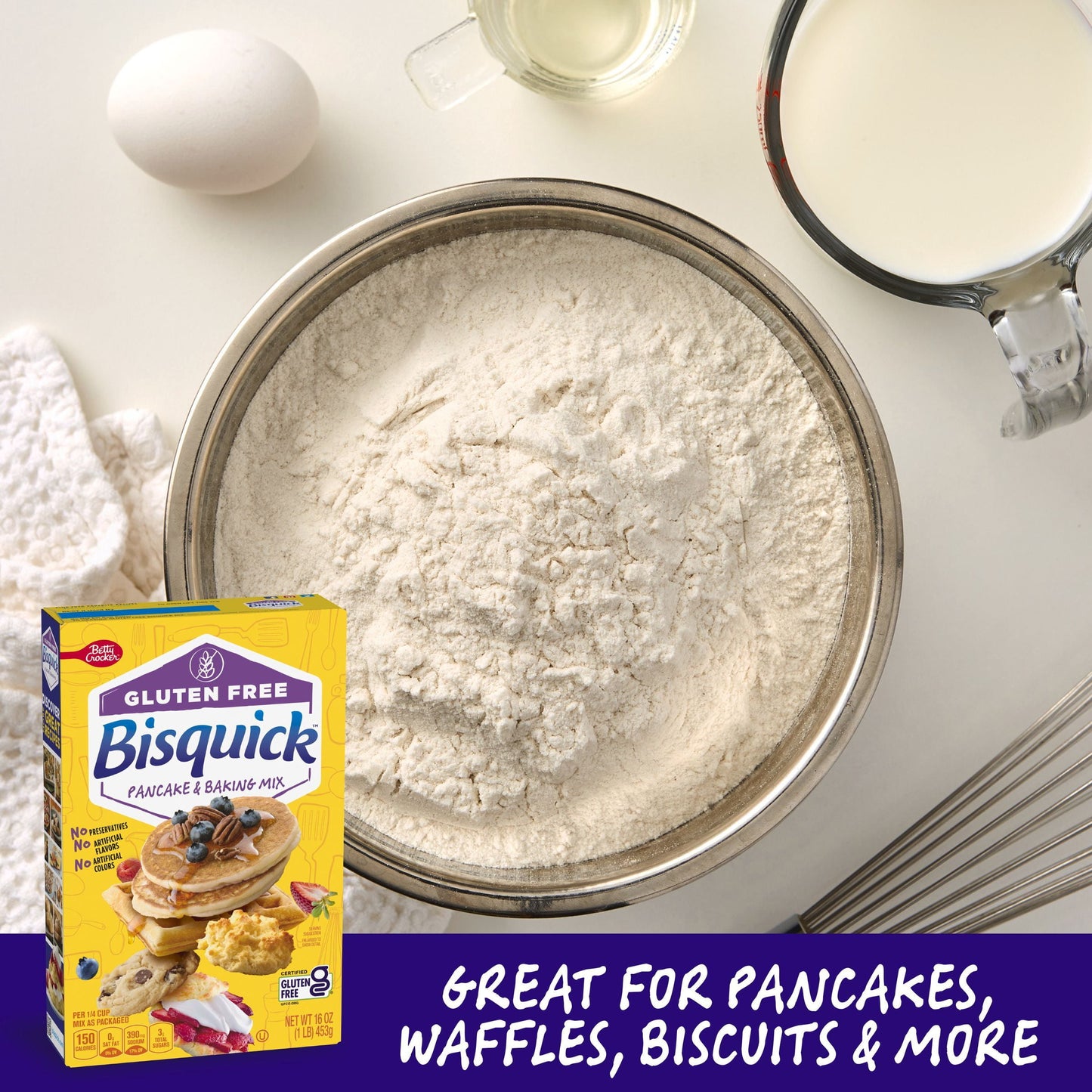 Betty Crocker Bisquick Pancake & Baking Mix, Gluten Free, 16 oz.