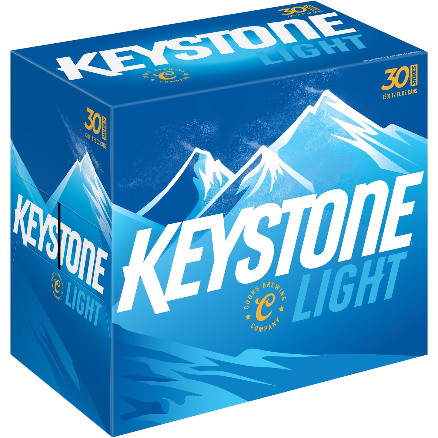 Keystone Light Lager Beer, 30 Pack, 12 fl oz Cans, 4.1% ABV