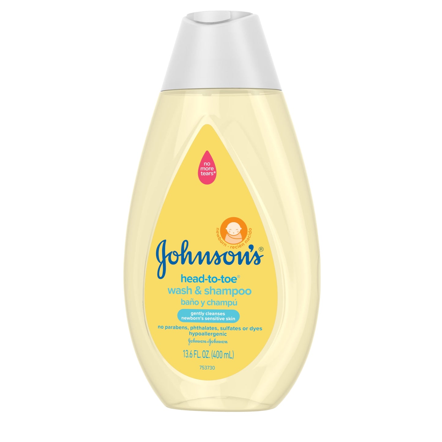 Johnson's Head-To-Toe Tearless Gentle Baby Wash & Shampoo, 13.6 fl. oz