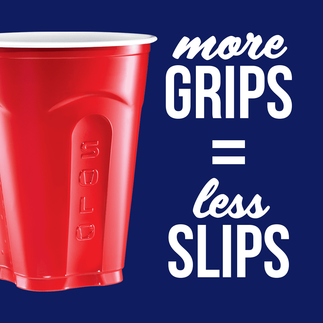 Solo Disposable Plastic Cups, Red, 18oz, 50 Count