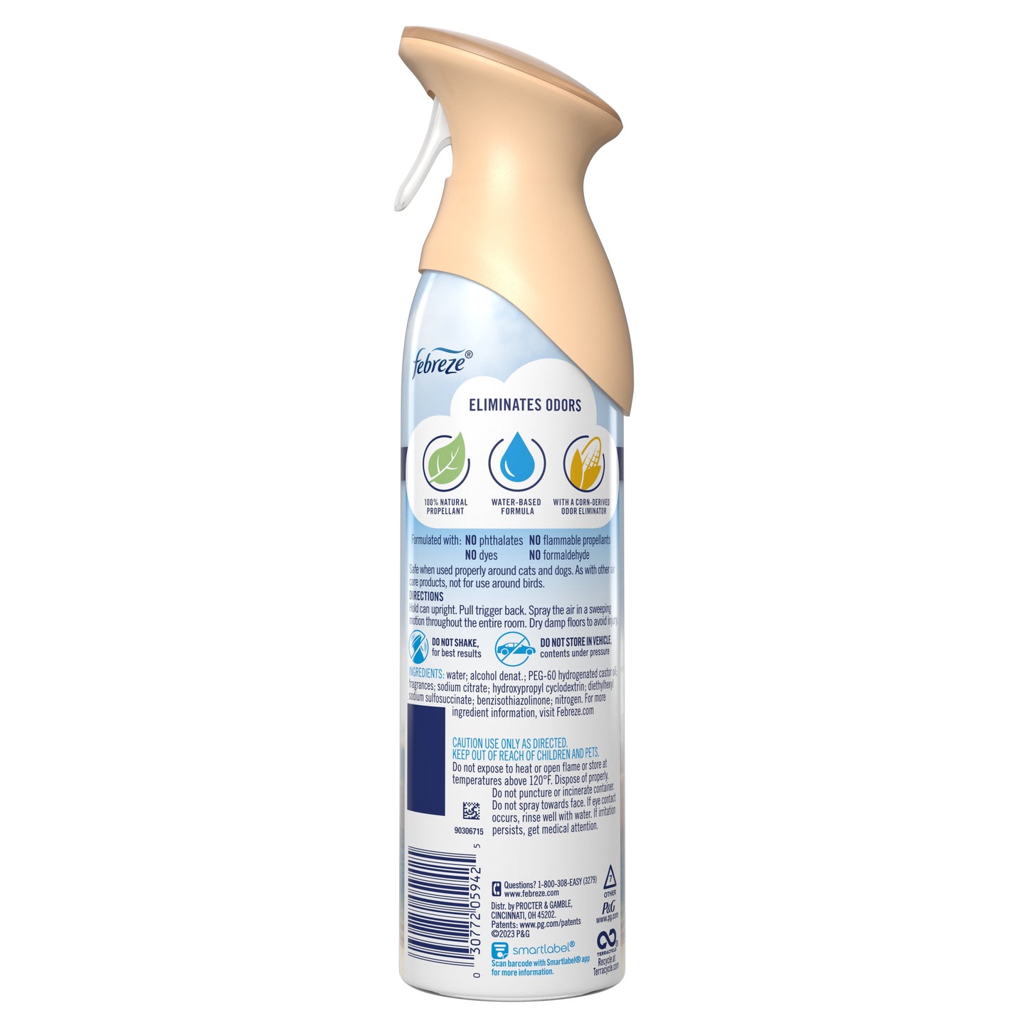 Febreze Air Effects Odor-Fighting Air Freshener Serene Vanilla Sunrise, 8.8 oz. Aerosol Can