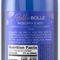 Bella Bolle Moscato Wine, d'Asti, Italy, 5.5% ABV, 750ml Glass Bottle, 3-240ml Servings
