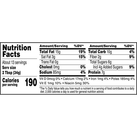Jif Natural Creamy Peanut Butter Spread and Honey  Contains 80% Peanuts, 16 Ounces