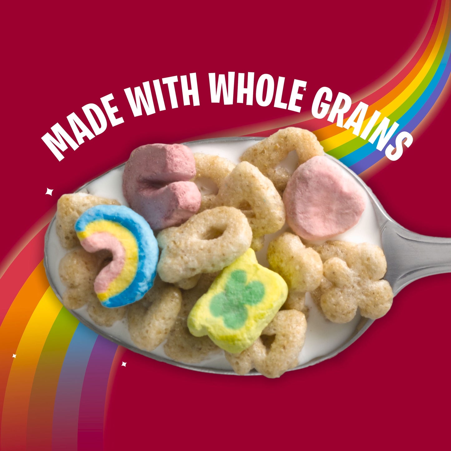 Lucky Charms Gluten Free Kids Breakfast Cereal with Marshmallows, Mega Size, 29.1 oz