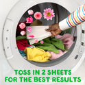 Gain Dryer Sheets, 180 Ct, Spring Daydream Fabric Softener Sheets