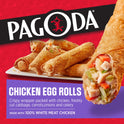 Pagoda 100% Crispy White Meat Chicken Egg Rolls, Frozen, 8 Ct. 22 oz