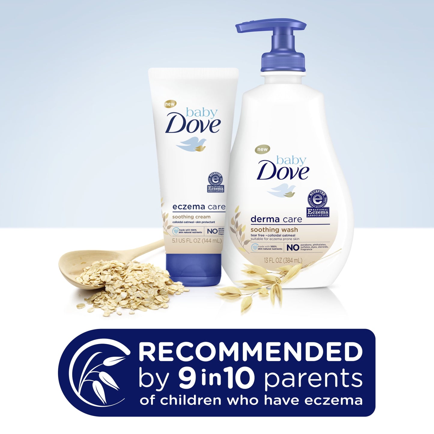 Baby Dove Derma Care Soothing Liquid Body Wash for Baby Eczema, 13 oz