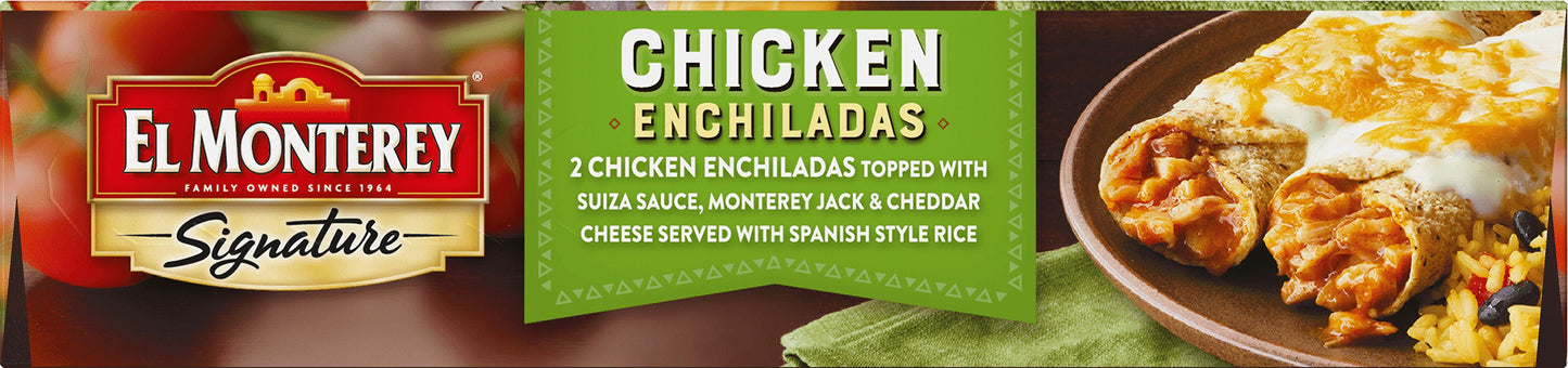 El Monterey Signature Chicken Enchiladas Meal, 10.25 oz Box (Frozen)