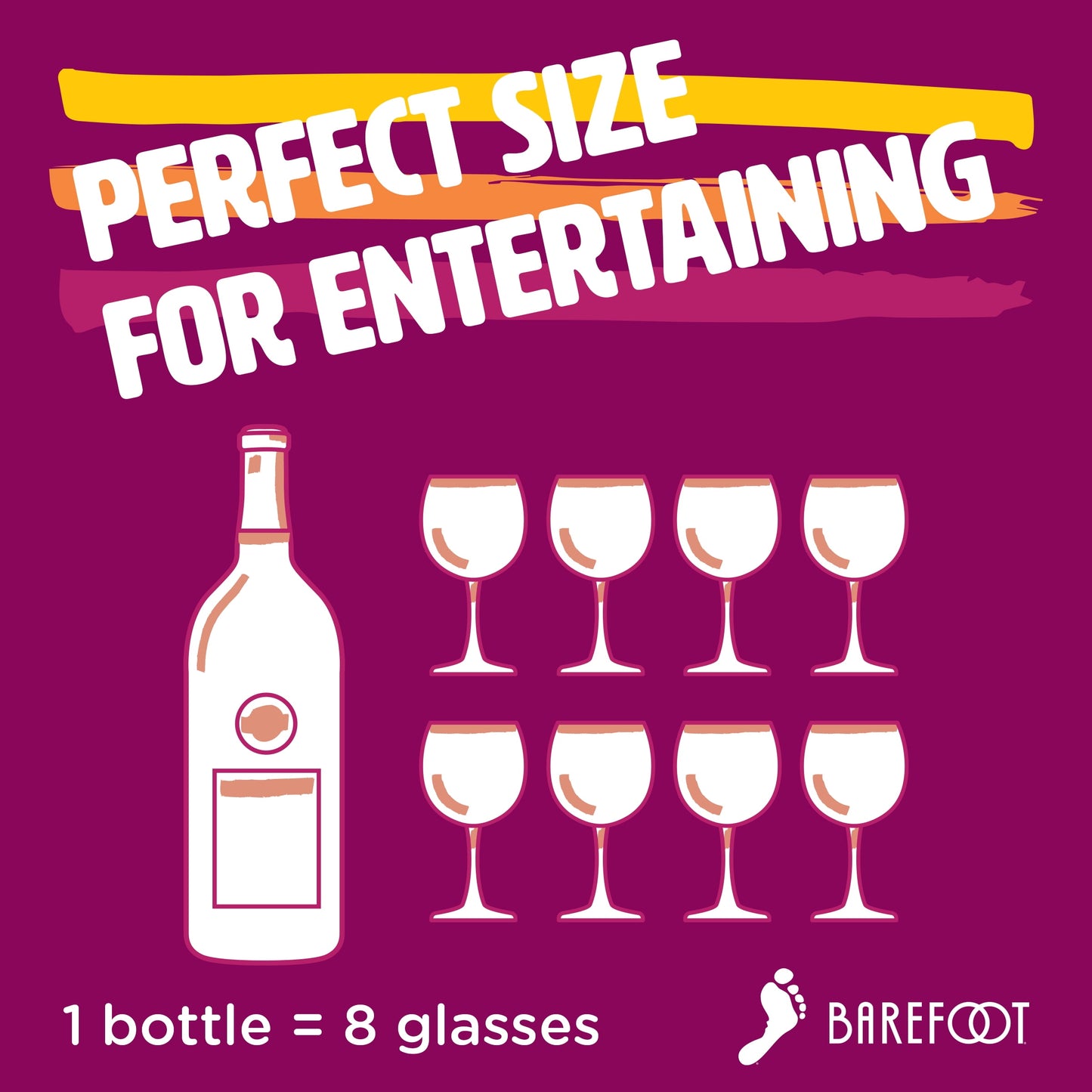 Barefoot California Red Blend Wine, 750ml Glass Bottle