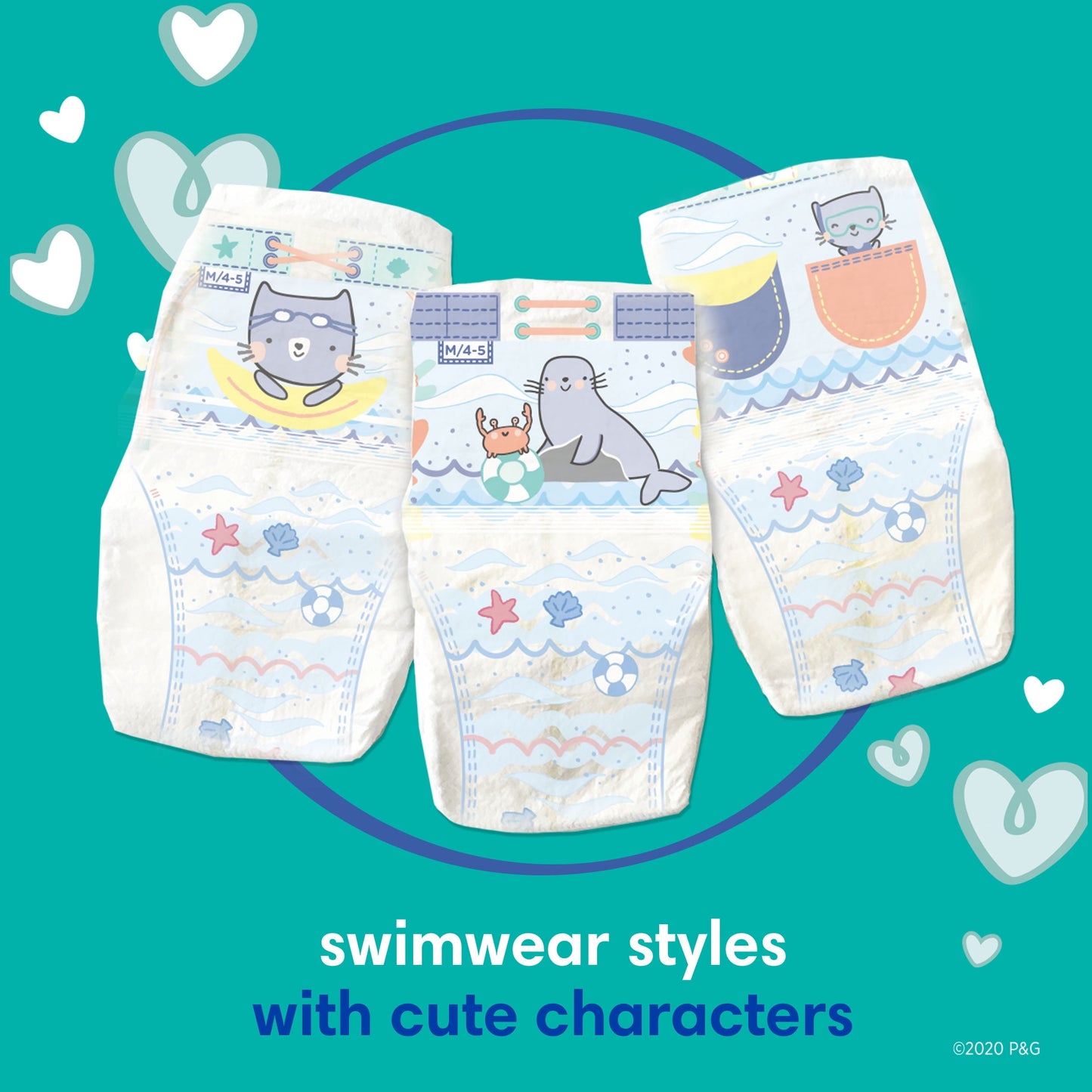 Pampers Splashers Swim Diapers Size m, 18 Count