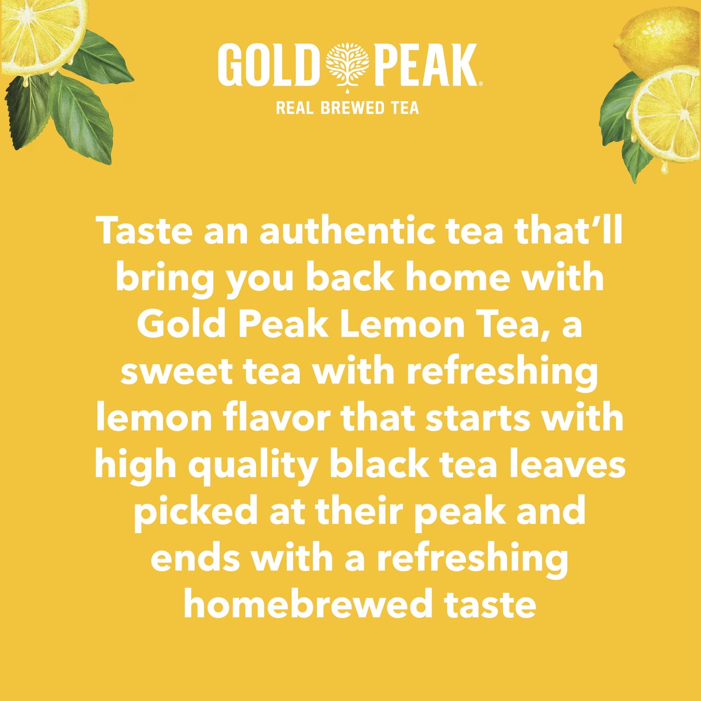 Gold Peak Real Brewed Tea Lemonade Flavored Iced Tea Drink, 52 fl oz