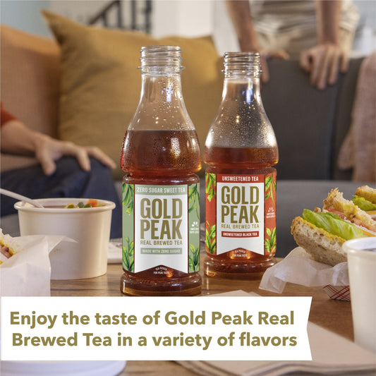 Gold Peak Real Brewed Tea Sugar Diet Iced Sweet Tea Bottled Drink, 18.5 fl oz