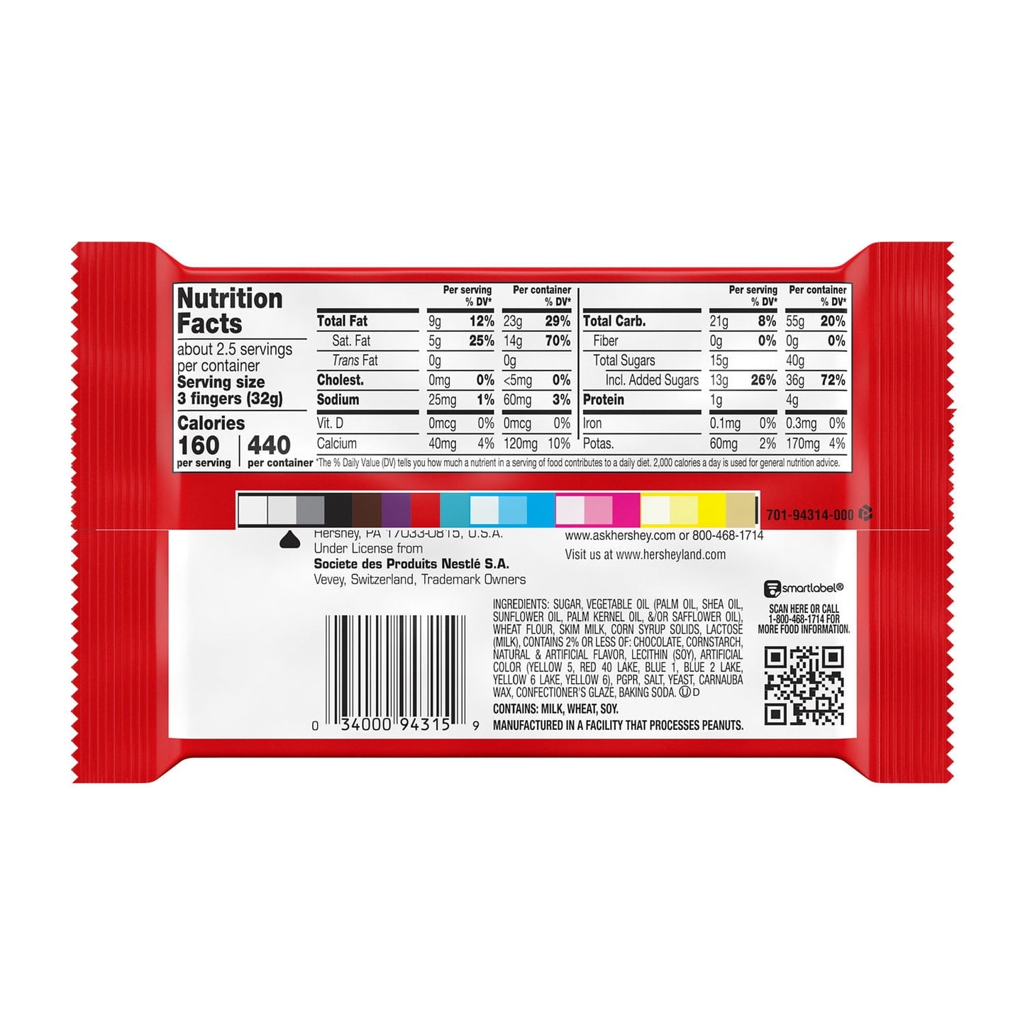 Kit Kat® Birthday Cake Flavored Wafer King Size Candy, Bar 3 oz