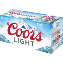 Coors Light Lager Beer, 18 Pack, 12 fl oz Cans, 4.2% ABV