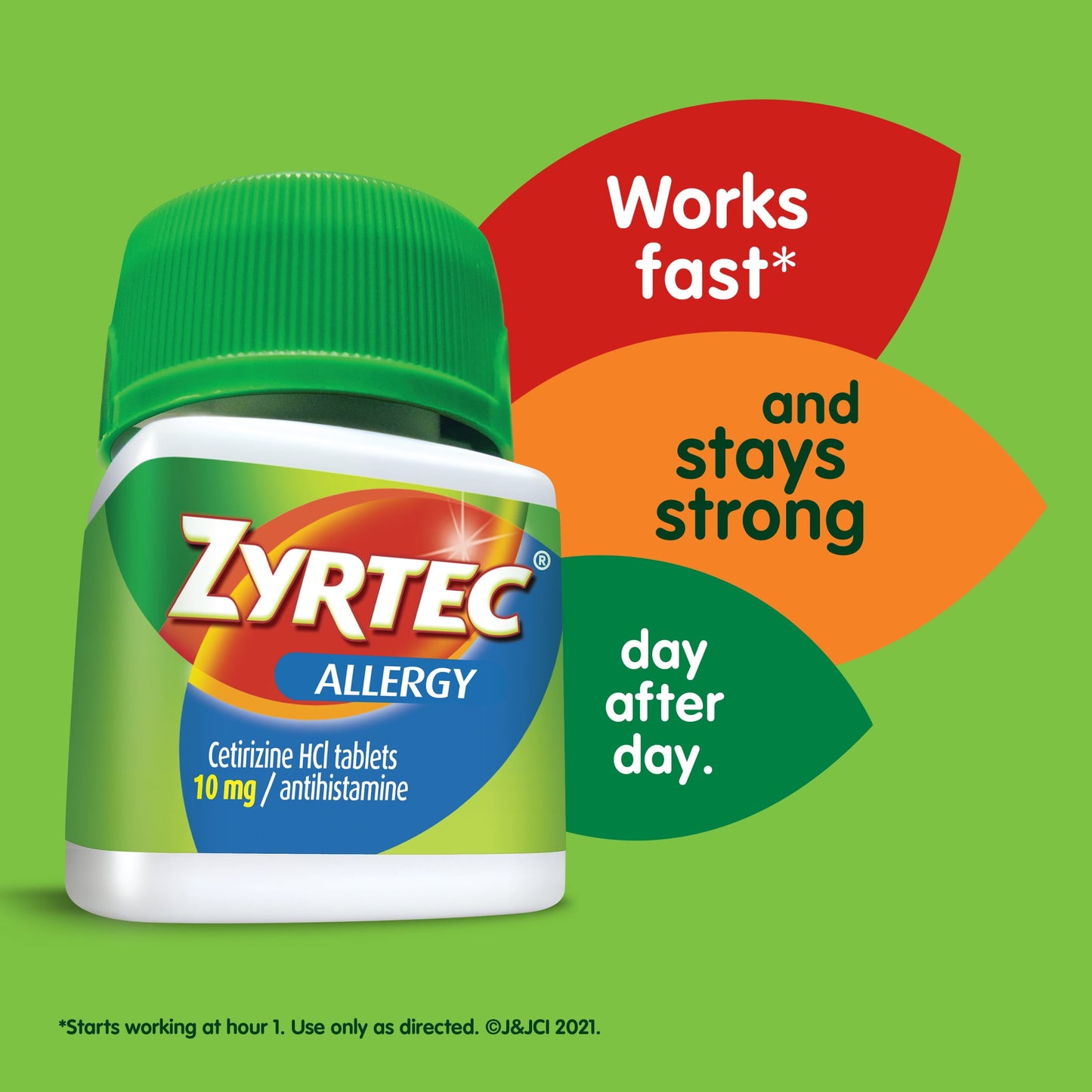 Zyrtec 24 Hour Allergy Relief Tablets with 10 mg Cetirizine HCl, 90Ct